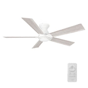 Clayton 52 inch 5-Blade No Light Ceiling Fan with Remote