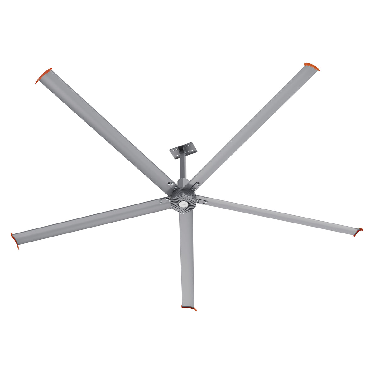 MAKANI 14ft 5-Blade 480V Industrial HVLS Fan with Wall Control - Silver