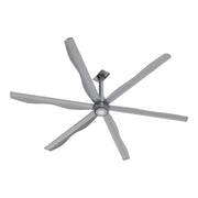 ZENON 10ft 6-Blade 120V Commercial HVLS Fan with Wall Control - Silver