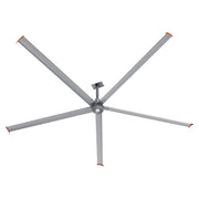 MAKANI 16 ft 5-Blade 480V Industrial HVLS Fan with Wall Control - Silver