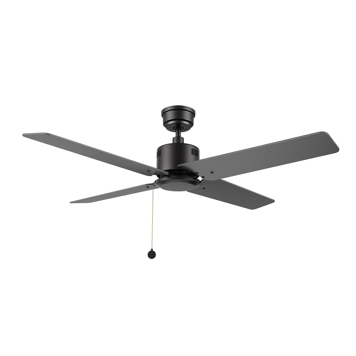 APEX 52 inch 4-Blade No Light Ceiling Fan with Pull Chain