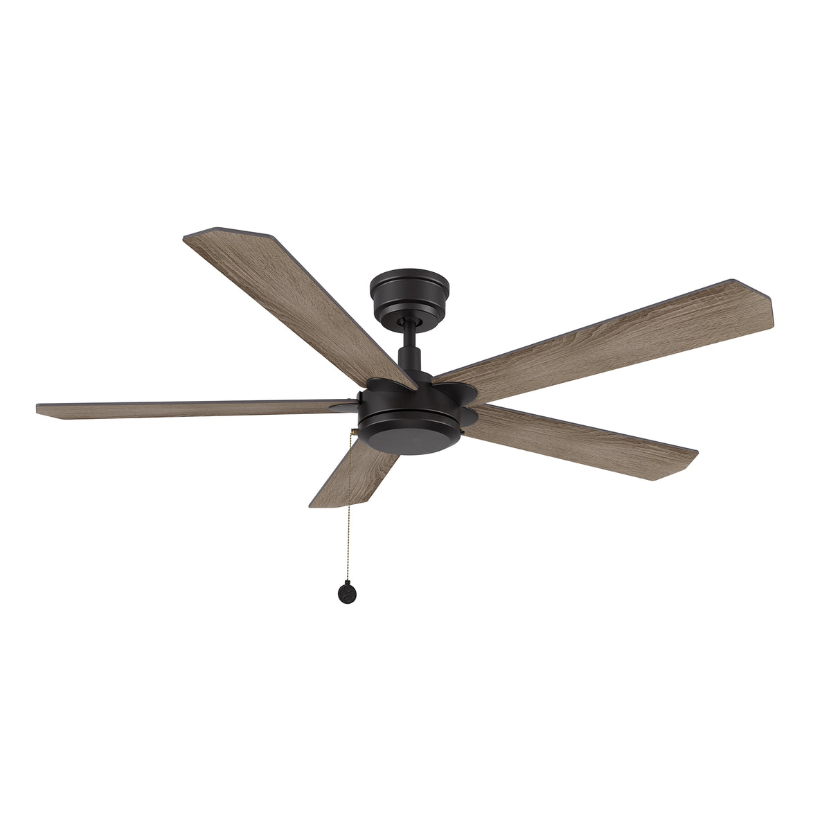 VALENCIA 52 inch 5-Blade No Light Ceiling Fan with Pull Chain