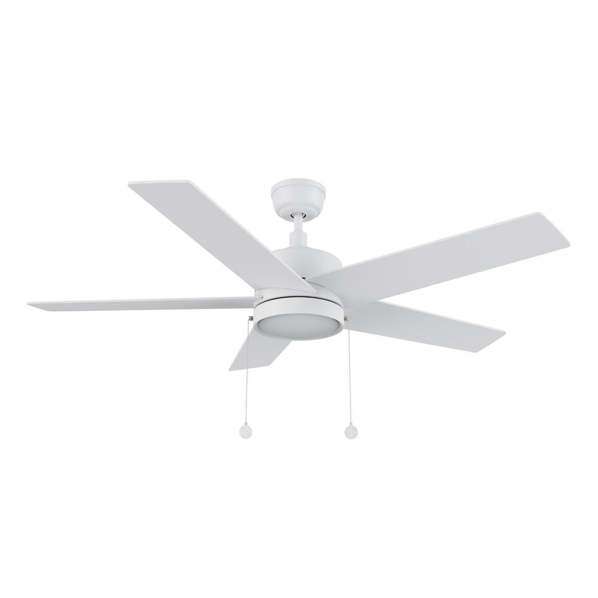 ASCOTT 52 inch 5-Blade Ceiling Fan with LED Light & Pull Chain