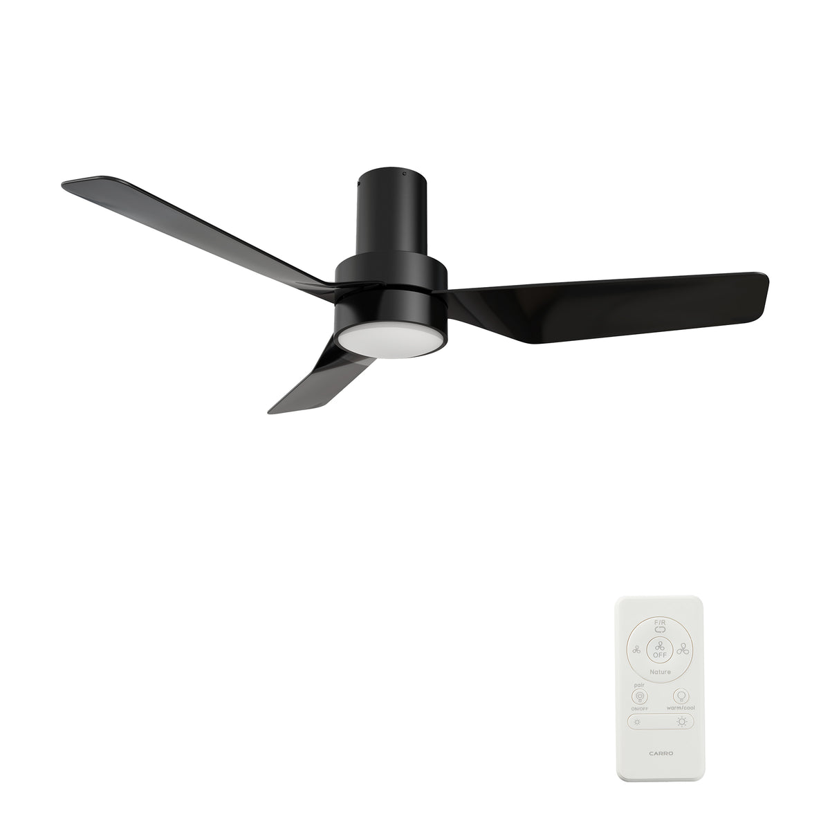 VARDEN 44 inch 3-Blade Ceiling Fan with LED Light & Remote