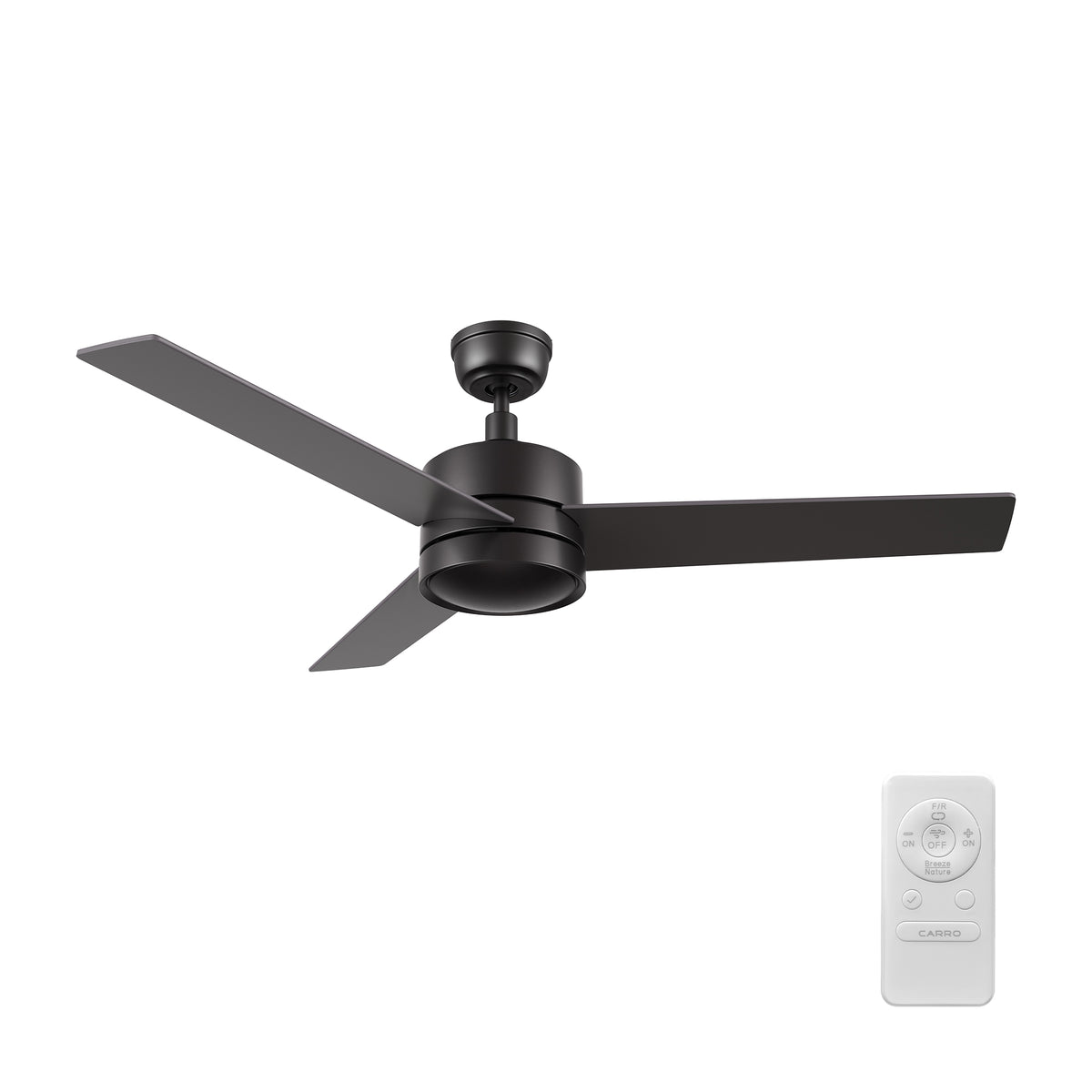 SANTANA 52 inch 3-Blade No Light Ceiling Fan with Remote