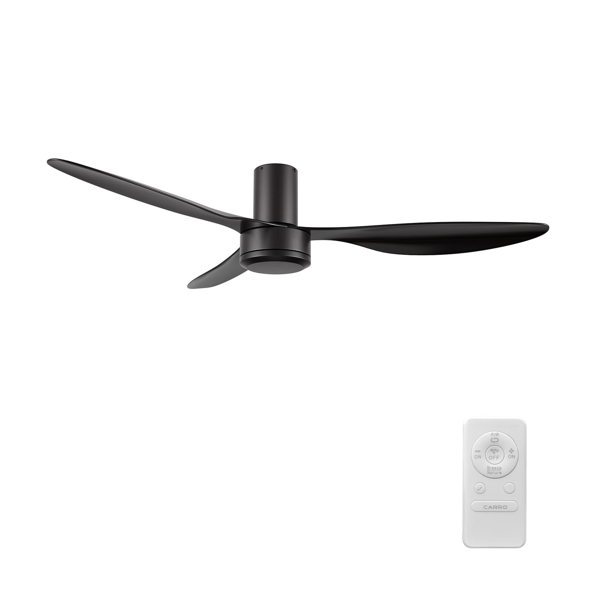 ISOLA 52 inch 3-Blade No Light Ceiling Fan with Remote