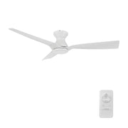DALBY 52 inch 3-Blade No Light Ceiling Fan with Remote