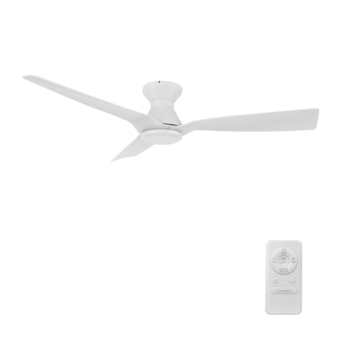 DALBY 52 inch 3-Blade No Light Ceiling Fan with Remote