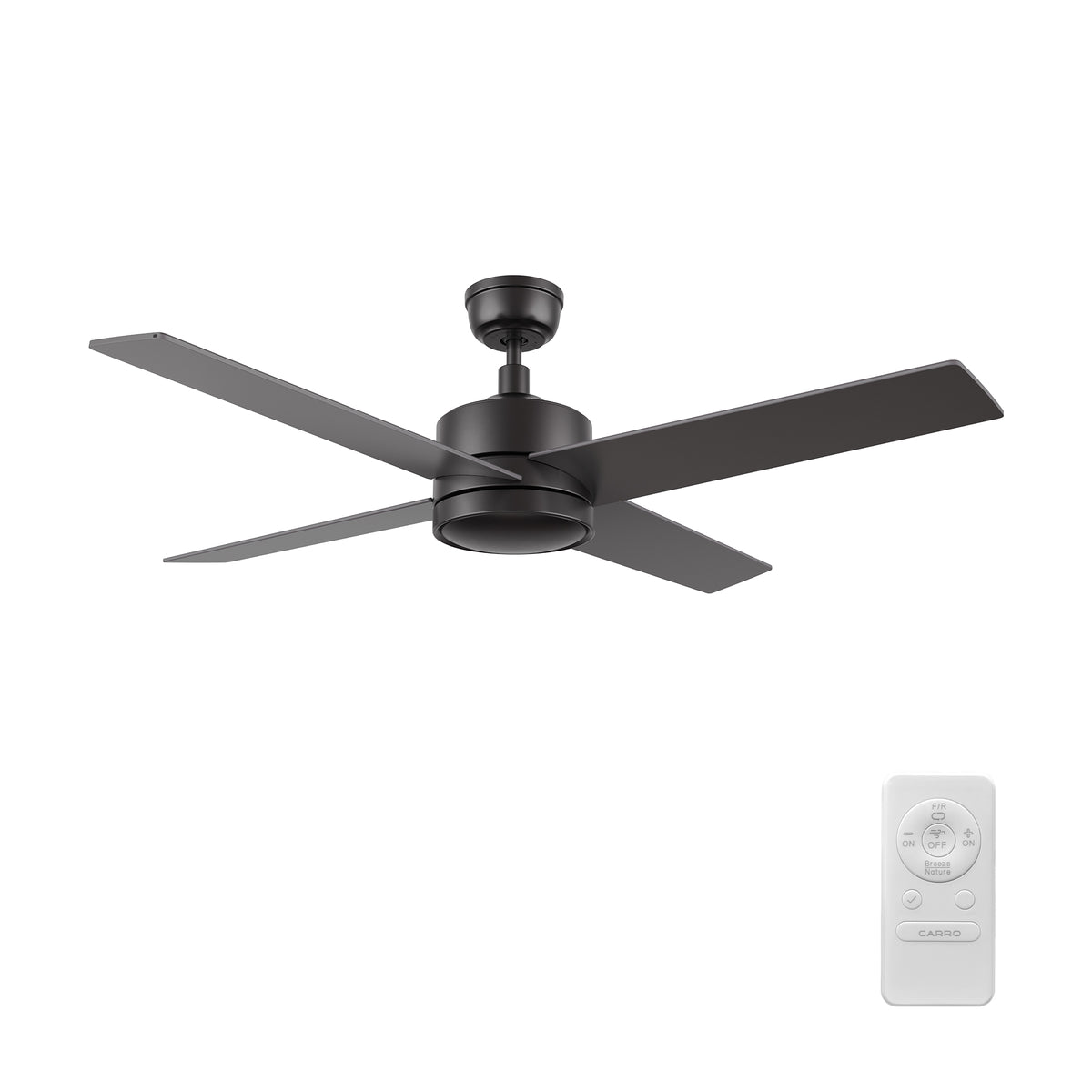SANTANA 52 inch 4-Blade No Light Ceiling Fan with Remote