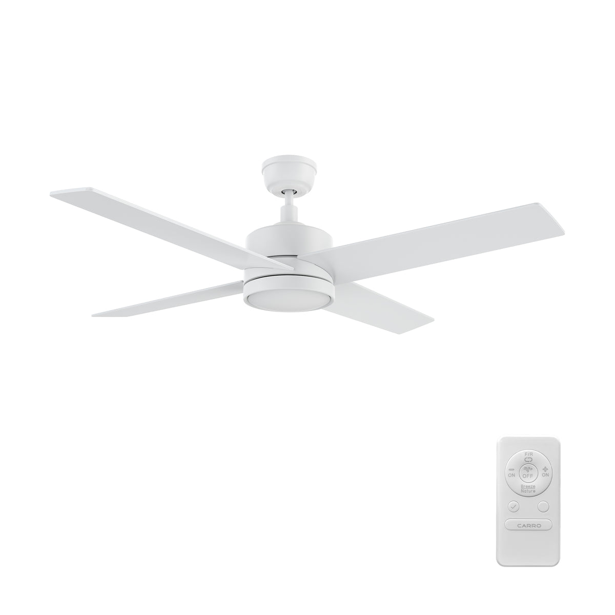 SANTANA 52 inch 4-Blade No Light Ceiling Fan with Remote