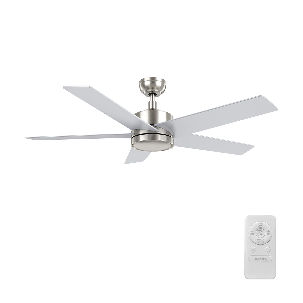SANTANA 52 inch 5-Blade No Light Ceiling Fan with Remote