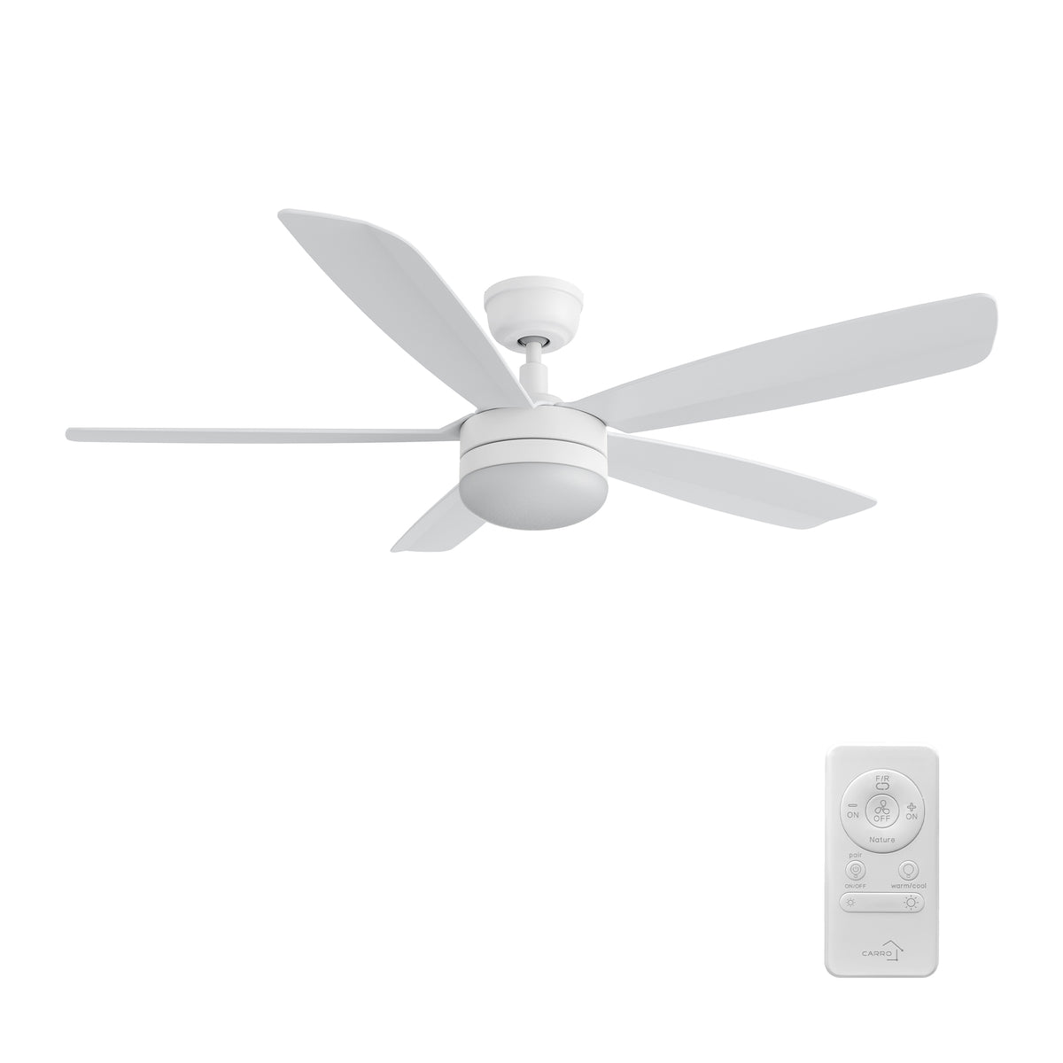 VARA 52 inch 5-Blade Ceiling Fan with LED Light & Remote