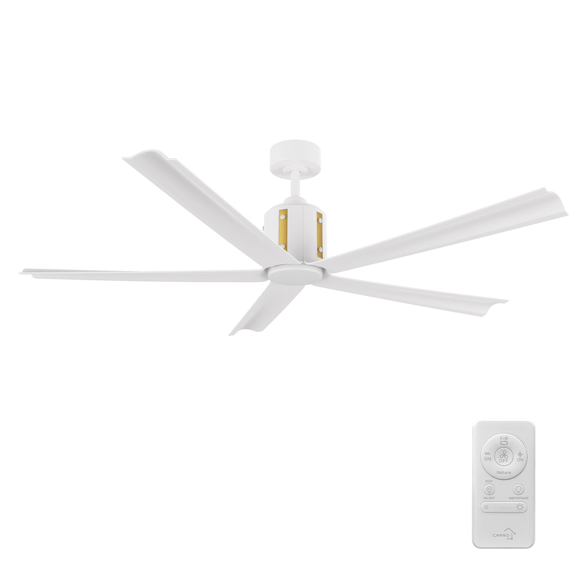 KNOX 60 inch 5-Blade Ceiling Fan with LED Light & Remote