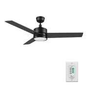 SANTANA 52 inch 3-Blade Ceiling Fan with LED Light & Wall Control