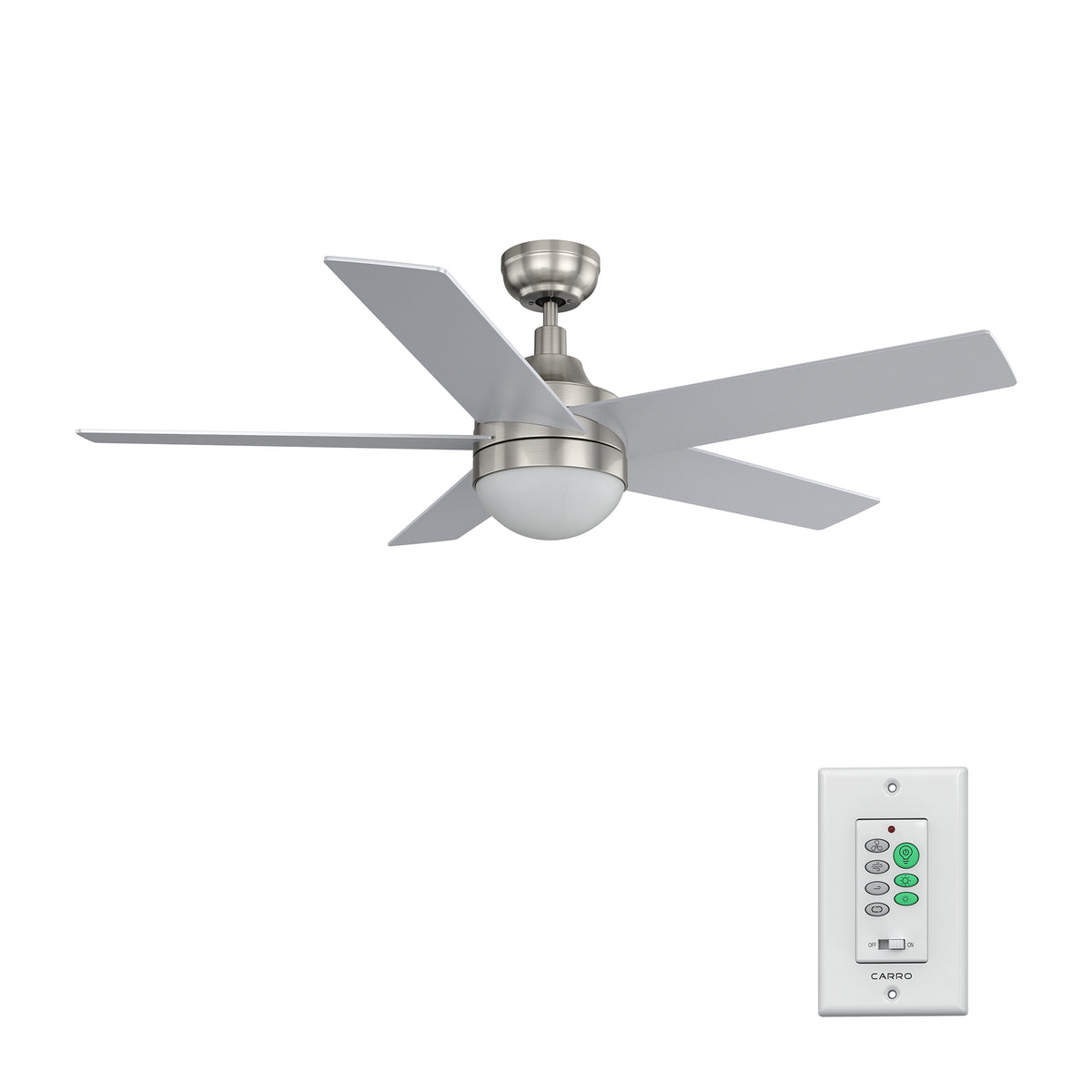 KIMBALL 52 inch 5-Blade Ceiling Fan with LED Light & Wall Control