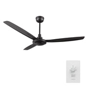OBERON 56 inch 3-Blade No Light Ceiling Fan with Wall Control-Z2