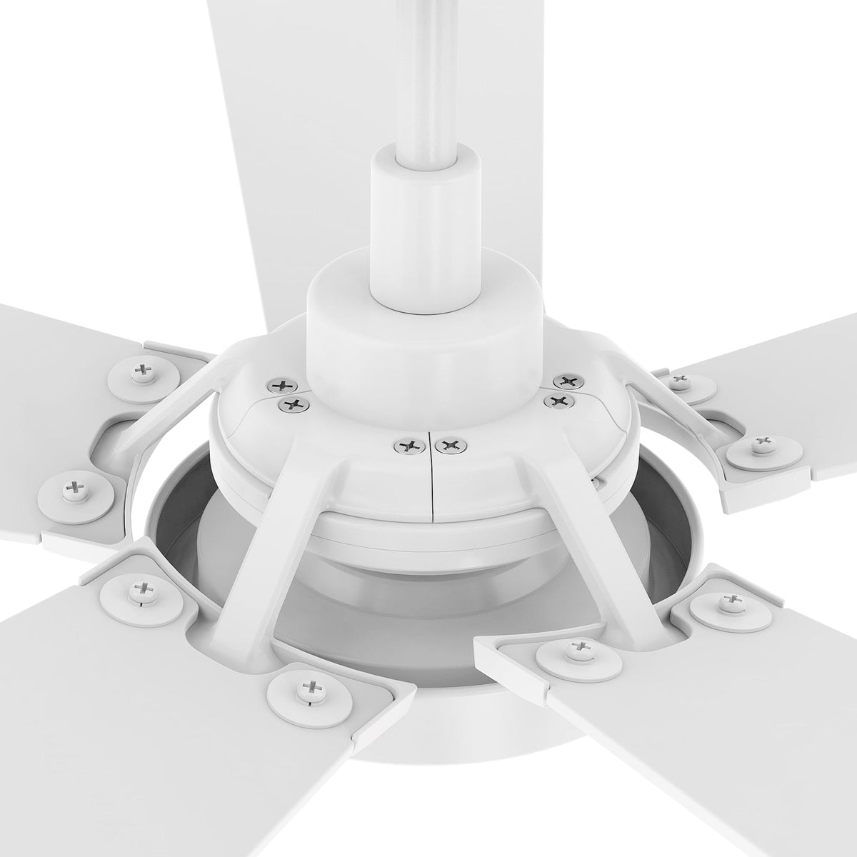 Carro Home BRISA 52 inch 5-Blade Smart Ceiling Fan with LED Light Kit & Remote Control- White/White