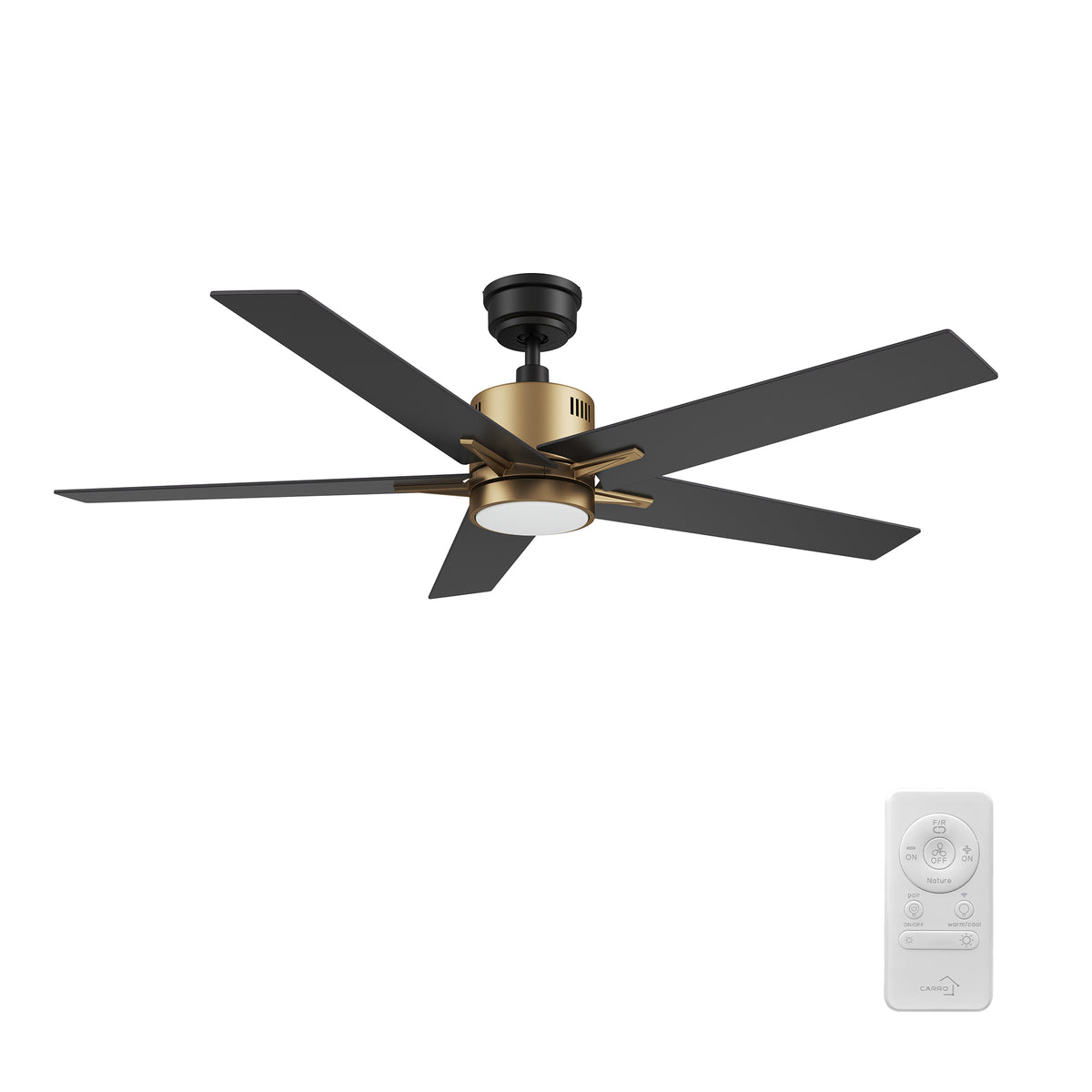 MONTGOMERY 52 inch 5-Blade Smart Ceiling Fan with LED Light & Remote