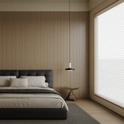 Acoustic Slat Wood Wall Panel - Luxury Oak & Black Felt