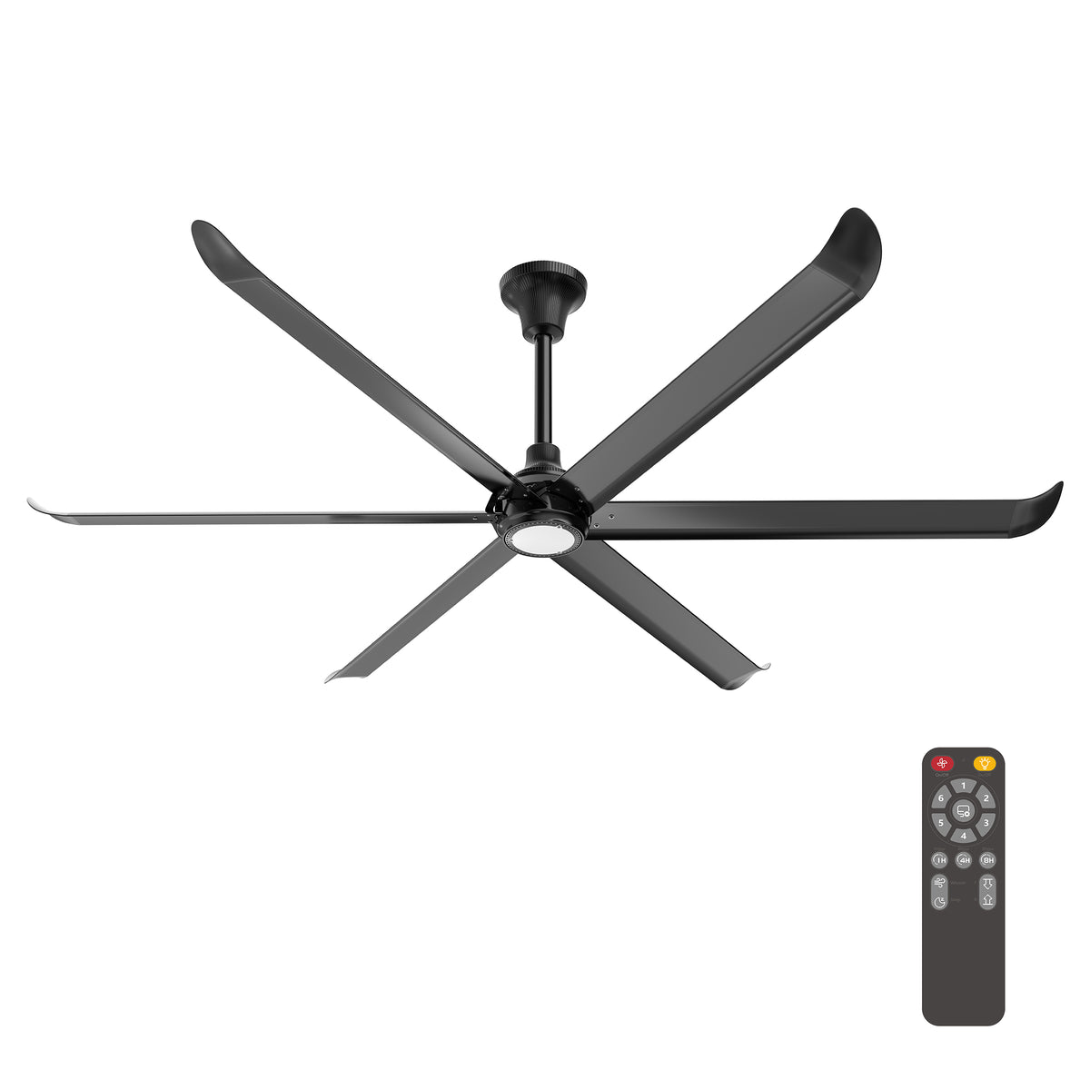 VINKA 60 inch 6-Blade Ceiling Fan with LED Light & Remote
