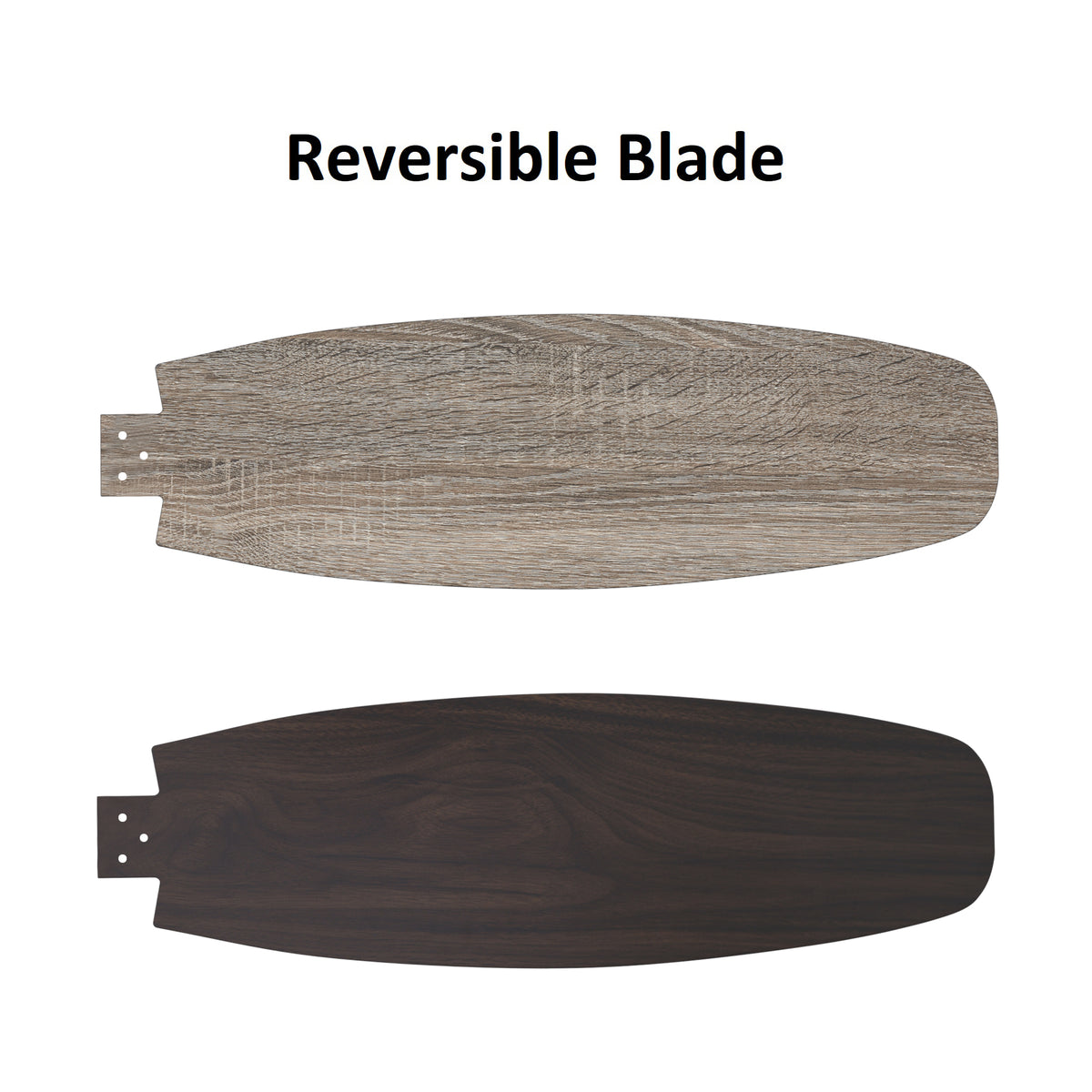 Carro HONITON 60 inch 5-Blade Flush Mount Ceiling Fan with LED Light & Remote Control - Black/Walnut & Barnwood (Reversible Blades)