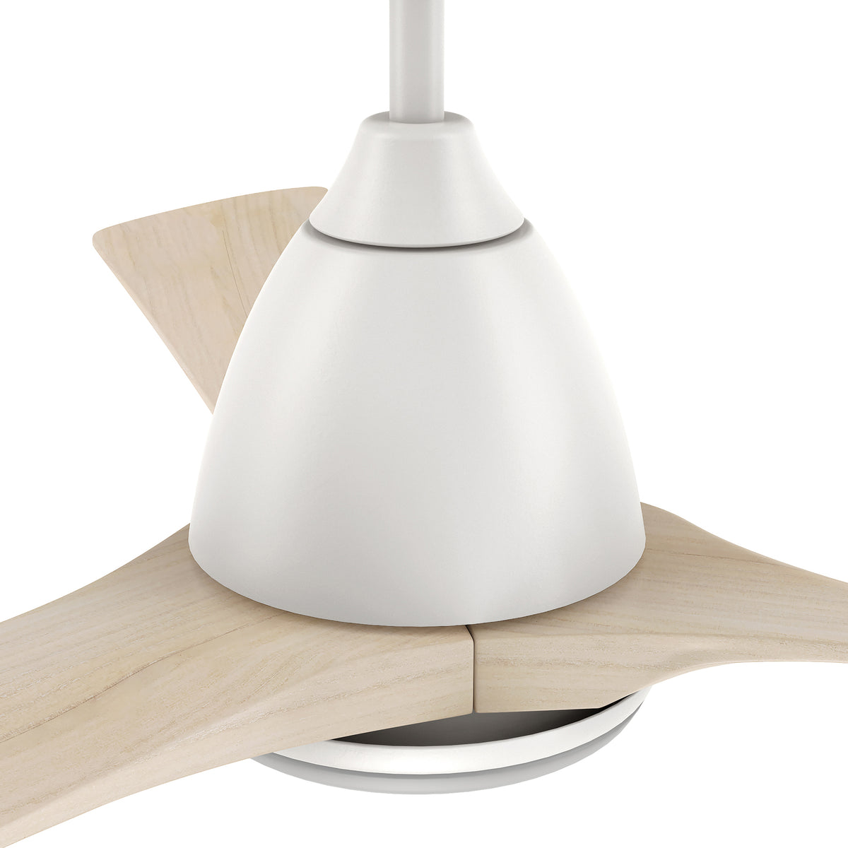 Carro PERRY 52 inch 3-Blade Smart Ceiling Fan with LED Light Kit & Remote- White/Whitewashed Walnut