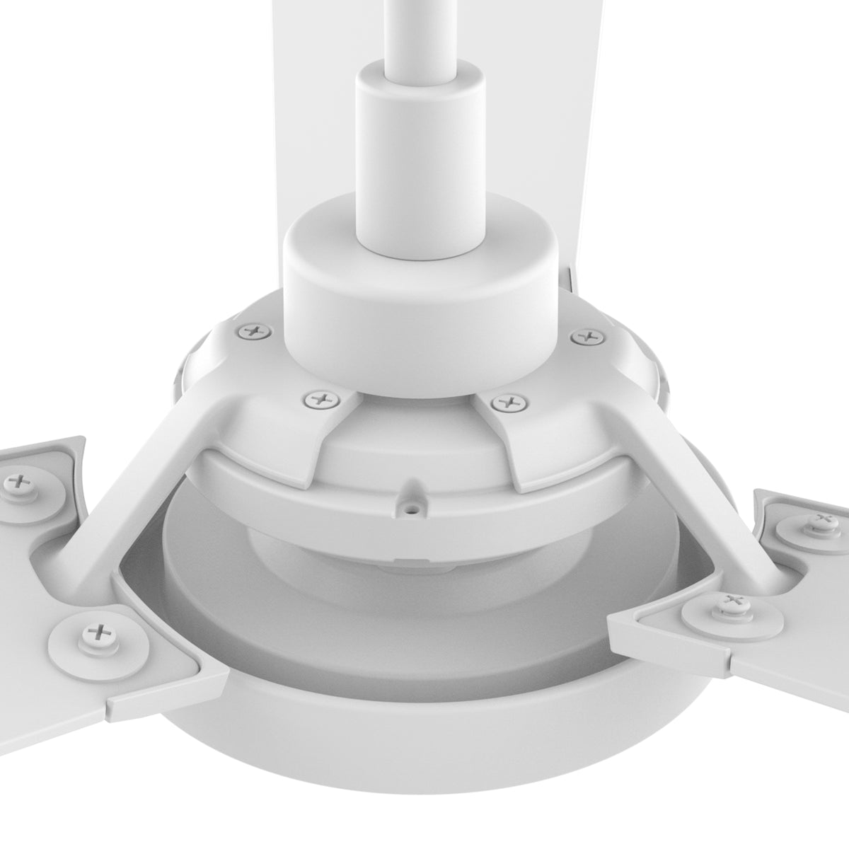 Carro USA BRISA 56 inch 3-Blade Smart Ceiling Fan with LED Light & Remote Control - White/White fan blades
