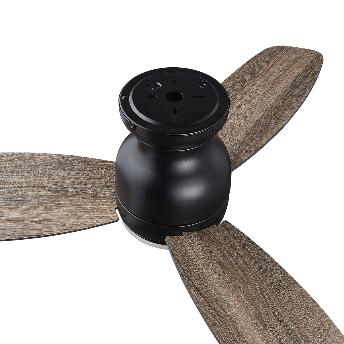Carro TRENTO 60 inch 3-Blade Smart Ceiling Fan with LED Light Kit & Remote- Black/Walnut & Light Wood (Reversible Blades)