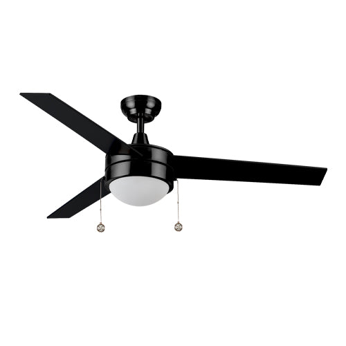 EVERETT 48 Inch 3-Blade Ceiling Fan with LED Light & Pull Chain