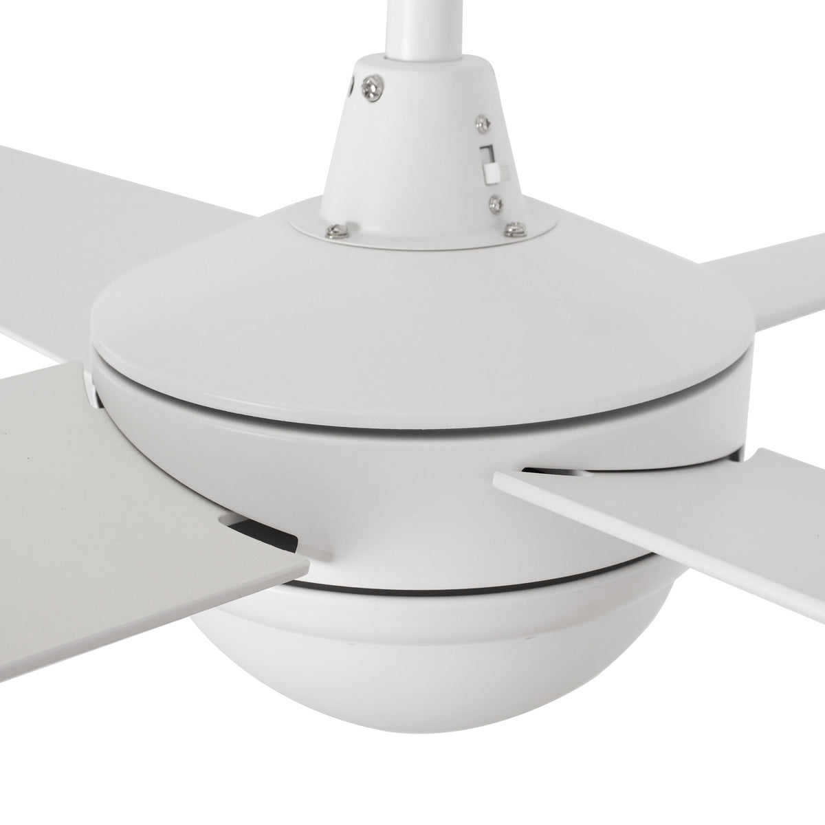 Carro NEVA 52 inch 4-Blade Smart Ceiling Fan with LED Light Kit & Smart Wall Switch - White/White